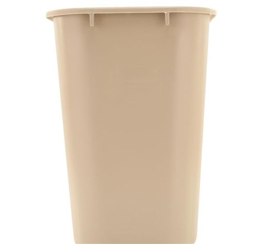 img 1 attached to 🗑️ Rubbermaid Commercial 10 Gallon Plastic Resin Deskside Wastebasket - Ideal for Office & Home, Beige review by Kim Sanchez