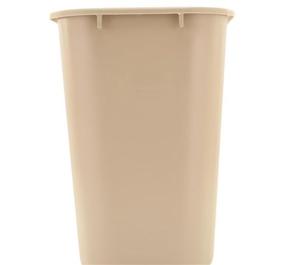 img 6 attached to 🗑️ Rubbermaid Commercial 10 Gallon Plastic Resin Deskside Wastebasket - Ideal for Office & Home, Beige