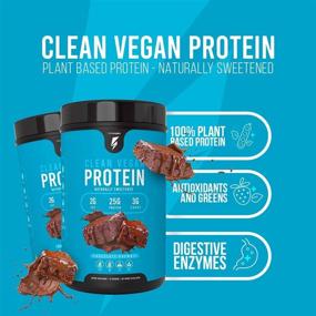 img 1 attached to Inno Supps Clean Vegan Protein - Растительное питание, без глютена, без молочных продуктов, низкое содержание углеводов, низкое содержание жира Шоколадный брауни.