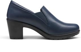 img 3 attached to Effortlessly Stylish and Comfortable: DREAM PAIRS Women’s Chunky Low Block Heel Oxfords – Perfect Pumps for All-Day Comfort