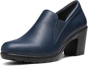 img 4 attached to Effortlessly Stylish and Comfortable: DREAM PAIRS Women’s Chunky Low Block Heel Oxfords – Perfect Pumps for All-Day Comfort