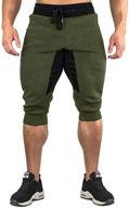 👖 crysully men's elastic relaxed bodybuilding joggers - active wear logo