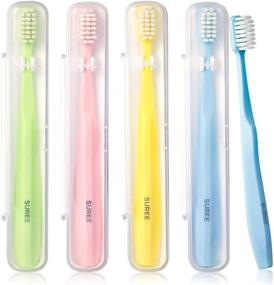 img 4 attached to 🦷 Ultra Gentle Toothbrush for Sensitive Teeth: Upgraded 10000 Bristles, Micro Nano Toothbrush"