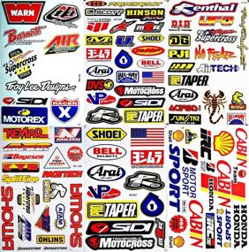 img 4 attached to Lot of 6 Vinyl Decals Stickers for Dirt Bike Motorcycles Supercross Motocross ATV - D6015
