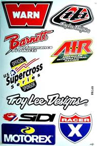 img 3 attached to Lot of 6 Vinyl Decals Stickers for Dirt Bike Motorcycles Supercross Motocross ATV - D6015