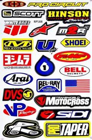 img 2 attached to Lot of 6 Vinyl Decals Stickers for Dirt Bike Motorcycles Supercross Motocross ATV - D6015