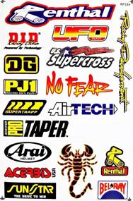 img 1 attached to Lot of 6 Vinyl Decals Stickers for Dirt Bike Motorcycles Supercross Motocross ATV - D6015