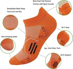 img 2 attached to 🧦 Stay Fresh and Comfortable with Women's Anti-Odor Blister-Resistant Sweat-Wicking Low Cut Cotton Sports Running Socks