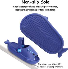 img 1 attached to Lightweight Sandals Cartoon Non Slip Slippers Boys' Shoes : Clogs & Mules