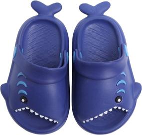 img 4 attached to Lightweight Sandals Cartoon Non Slip Slippers Boys' Shoes : Clogs & Mules