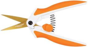 img 2 attached to 🔪 Fiskars 190520-1001 Titanium Micro-Tip Easy Action Scissors: Efficient 5-Inch Orange Tool for Precision Cutting