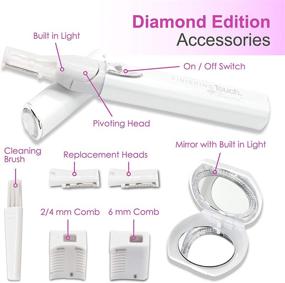 img 3 attached to 💎 Enhanced Mirror with Illuminated Finishing Touch Diamond Hair Remover (Optimized for E-Commerce)