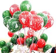 merry christmas balloons green decorations logo