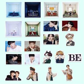 img 3 attached to BTS Stickers Luggage Case Skateboard Guitar Laptop Cell Phone Travel Door Car Bike Bicycle Stickers (BP -76PCS) (BTS BE(78))…