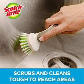 img 1 attached to 🧽 Scotch-Brite Little Handy Scrubber, Compact & Versatile Cleaning Tool with Durable Bristles, 6 Scrubbers