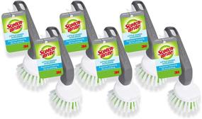 img 4 attached to 🧽 Scotch-Brite Little Handy Scrubber, Compact & Versatile Cleaning Tool with Durable Bristles, 6 Scrubbers