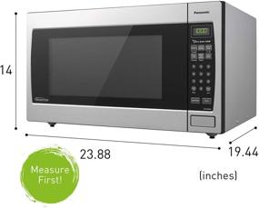 img 2 attached to 🍳 Panasonic NN-SN966S Stainless Steel Microwave Oven: Inverter Technology, Genius Sensor, 2.2 Cubic Foot, 1250W