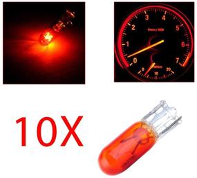 img 4 attached to cciyu T5 37 74 286 Halogen Light Interior 🔆 Bulbs for Dashboard Cluster Gauge Instrument Panel Lamp, Pack of 10