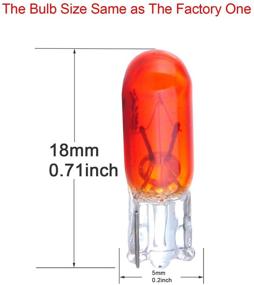 img 3 attached to cciyu T5 37 74 286 Halogen Light Interior 🔆 Bulbs for Dashboard Cluster Gauge Instrument Panel Lamp, Pack of 10