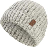 winter outdoor boys' accessories: asugos beanie skullies for cold weather logo