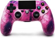 🎮 enhance your gaming experience with the sakura pink girl series wireless controller for ps4 - audio function, double motors - ideal gift for playstation 4/pro/slim/pc gamers logo