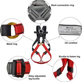 img 2 attached to 🧗 NewDoar Full Body Climbing Gear for Amusement Park & Rock Climbing Adventures (Ages 7-15)