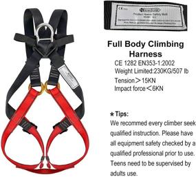 img 1 attached to 🧗 NewDoar Full Body Climbing Gear for Amusement Park & Rock Climbing Adventures (Ages 7-15)