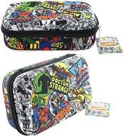 🦸 marvel avengers spiderman thor hulk comics molded pencil case - store your stationery in superhero style! logo
