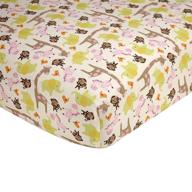 carters jungle collection fitted sheet logo