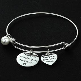 img 3 attached to 🙏 Expressing Gratitude: Kivosliviz SLP Bracelet - Perfect Speech Language Pathologist & Therapist Gift