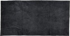 img 2 attached to 🐄 Premium Reed Leathers Hides - Cow Leather Skins | 12x24 Inches | 2 Square Foot | Black