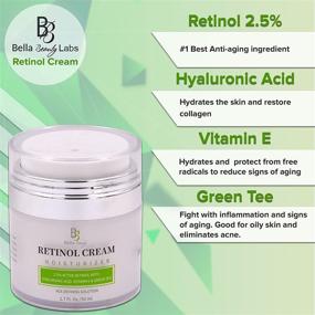 img 1 attached to 🌟 Retinol Moisturizer Anti Aging Cream with Hyaluronic Acid and Vitamin E - Reduce Wrinkles and Fine Lines - Best Day and Night Face Cream