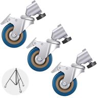 🎥 neewer 3-pack swivel caster wheels set - 22mm diameter, durable iron construction with rubber base - compatible with photography light stand for studio photo video shooting logo