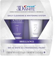 🦷 crest 3d white brilliance daily toothpaste and whitening gel system - enhanced for effective optimization logo