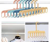 efficient closet organization: nihome 8-pack 9-hole 👚 clothes hangers organizer set for scarf, socks, laundry логотип