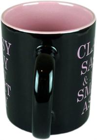 img 2 attached to 👔 Classy, Sassy, and A Bit Smart-Assy Coffee Mug - Funny Guy Mugs (11-Ounce, Black/Pink)