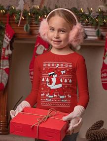 img 3 attached to 🎅 Adorable Dabbing Santa Ugly Christmas Sweaters Kids Sweatshirt - Long Sleeve Shirt