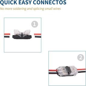 img 3 attached to 🔌 Efficient Low Voltage Wire Tap Connectors, I-Type 2 Pins - 12 Pack: 20-24 Gauge Wire Splicer