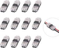 🔌 efficient low voltage wire tap connectors, i-type 2 pins - 12 pack: 20-24 gauge wire splicer logo