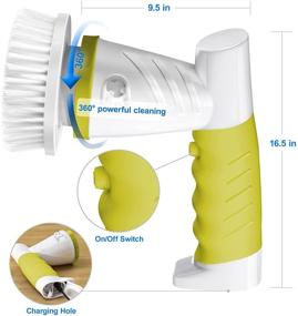 img 3 attached to SZFIXEZ Electric Scrubber Rechargeable Replaceable