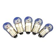 💡 pack of 10 ajax scientific el010-0250 miniature light bulbs, 2.5v, 0.50 amp logo