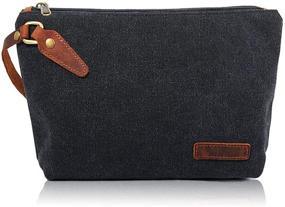 img 4 attached to 👜 Zeamoco Canvas Wristlet Handbag: Stylish Leather Women's Handbags & Wallets