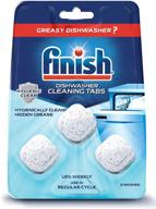 🧼 get rid of stubborn grease and grime with finish in-wash dishwasher cleaner: 3 ct. logo