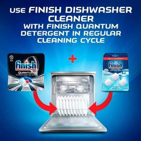 img 2 attached to 🧼 Get Rid of Stubborn Grease and Grime with Finish In-Wash Dishwasher Cleaner: 3 ct.