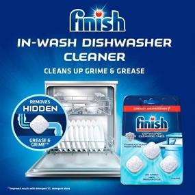 img 1 attached to 🧼 Get Rid of Stubborn Grease and Grime with Finish In-Wash Dishwasher Cleaner: 3 ct.