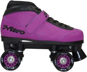 img 2 attached to Epic Skates Nitro Turbo Quad Speed Roller Skates, Ideal for Indoor and Outdoor Use