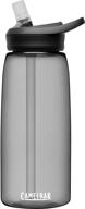 🍶 charcoal 1l camelbak eddy+ bpa free water bottle, 32 oz logo