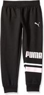 джоггеры puma для девочек ebony heather логотип