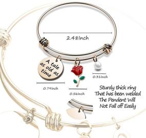 img 3 attached to 🌹 ZNTINA Inspired Bracelet: Captivating Beauty And The Beast Belle Princess Bracelet - A Timeless Tale