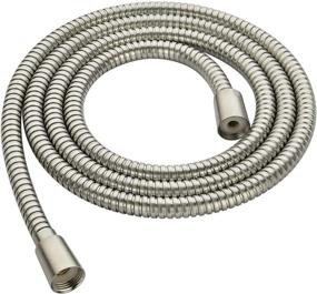 img 4 attached to 🚿 BRIGHT SHOWERS - 79 Inches Extra Long Stainless Steel Hand Shower Hose, Ultra-Flexible Replacement Part for Hand Held Shower Heads with Brass Insert in Brushed Nickel Finish